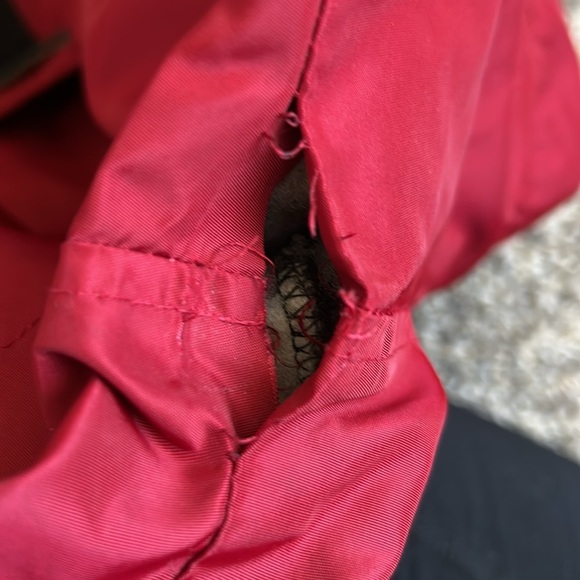 Y2K Vintage GAP men’s oversized red hooded pullover Jacket size small - Picture 15 of 15